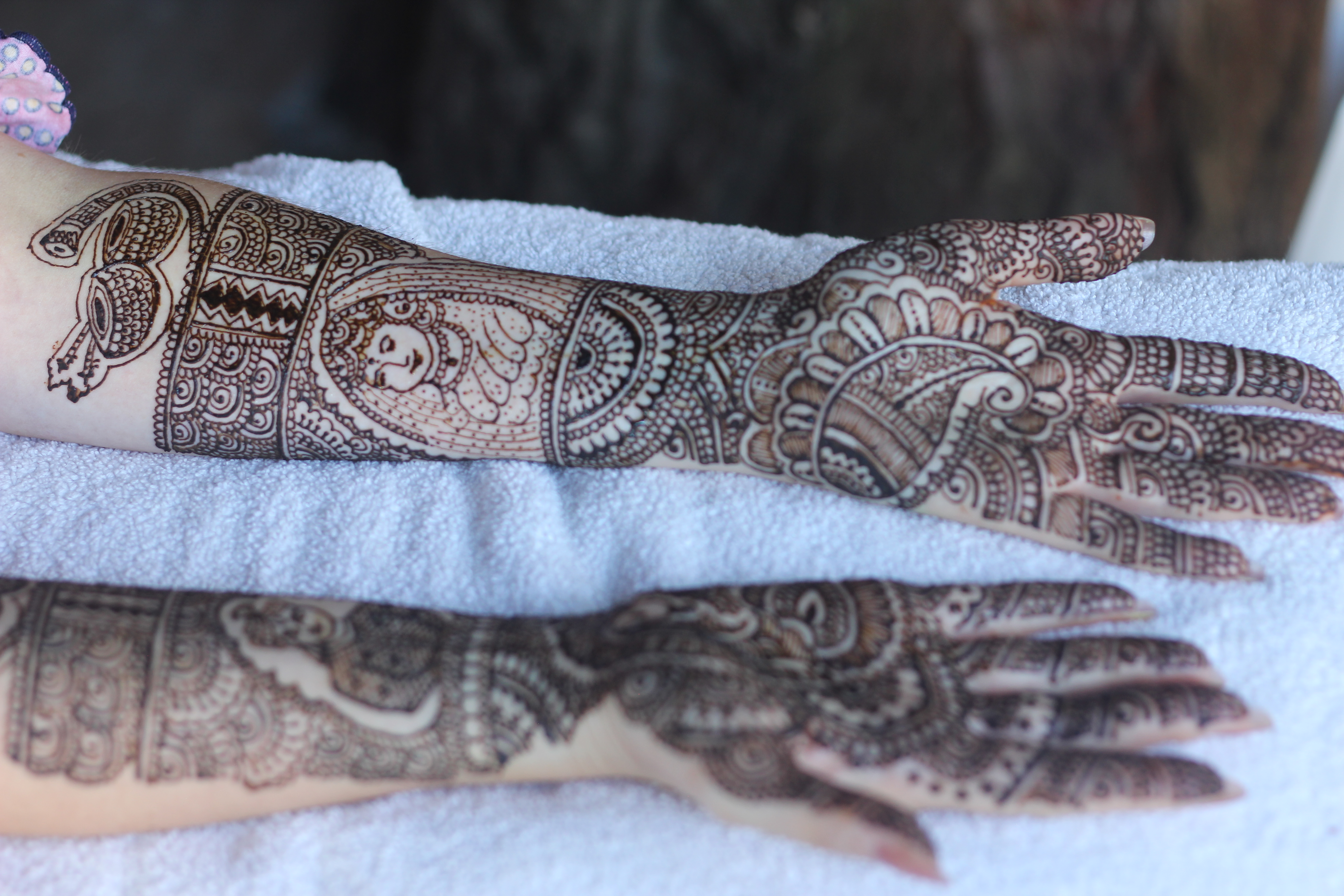 Henna design at party event by Avani Henna mehndi artist Seattle